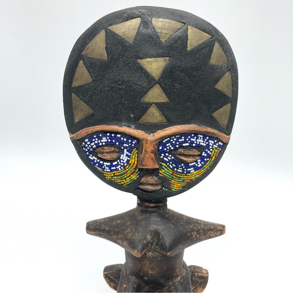 Wooden Ashanti Fertility Doll Statue - Picture 2 of 11